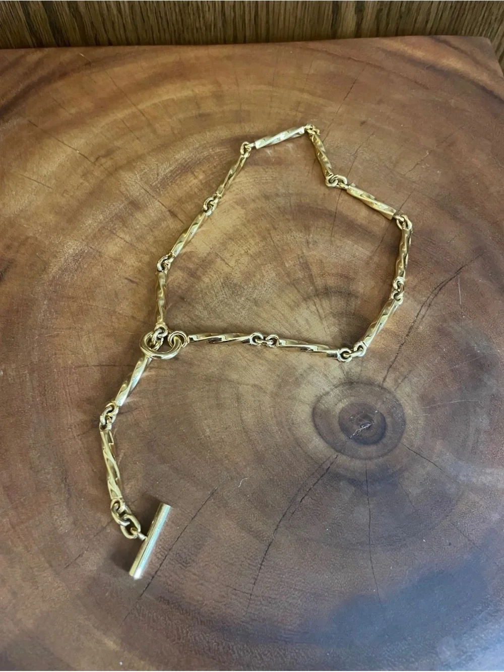 SOKO Imara Gold Chunky Toggle Necklace